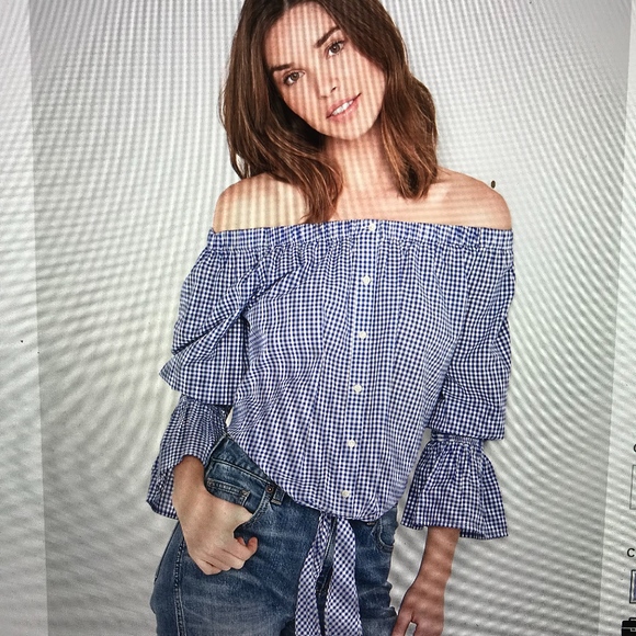 *Host Pick* NWT Lucky Brand Gingham Top - Picture 3 of 6
